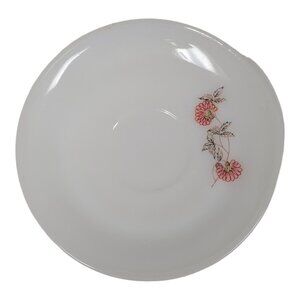 Fire King Primrose Saucer Anchor Hocking 1950s Retro Milk Glass Floral Pattern